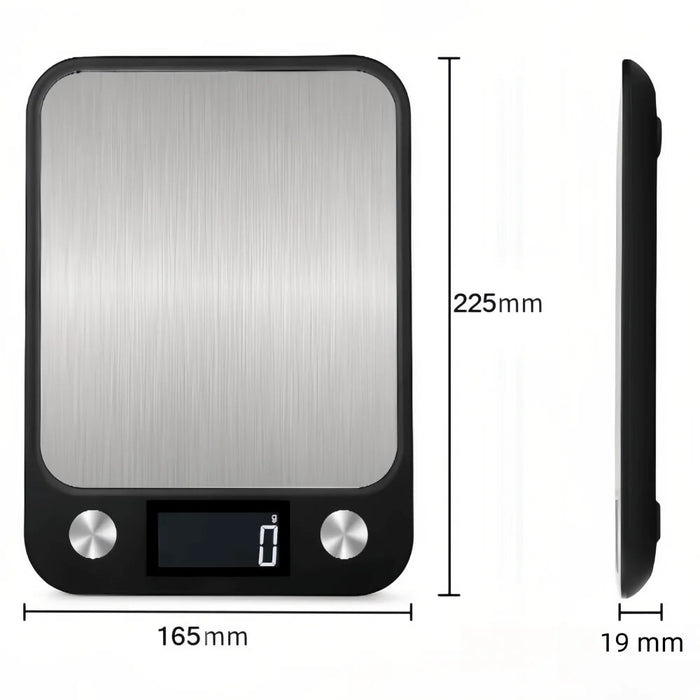 Anygleam White Stainless Kitchen Scale 5Kg Accurate Measure Electronic Portable Digital Display