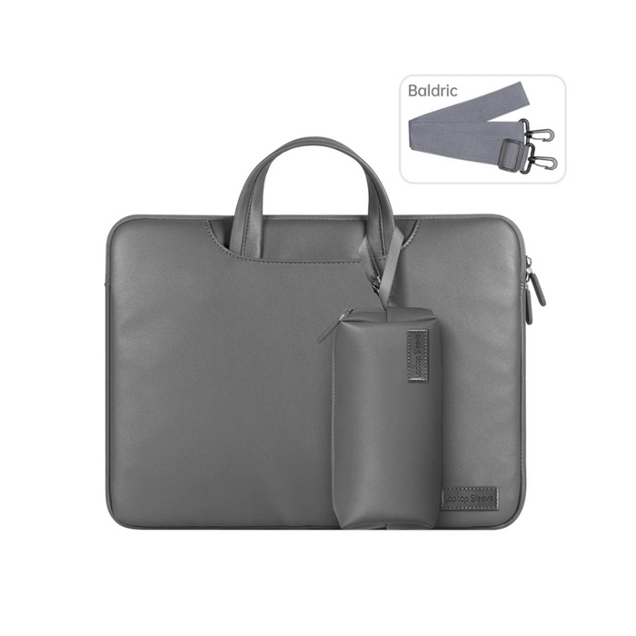 Anypack Laptop Handbag Grey Baldric Sleeve Briefcase Stylish Modern And Sleek Designs For Travel