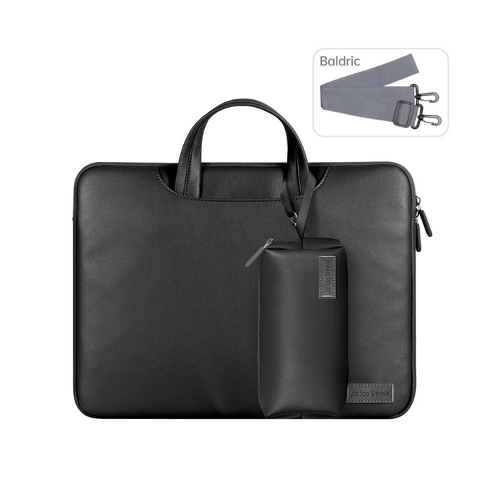 Anypack Laptop Handbag Black Baldric Sleeve Briefcase Stylish Modern And Sleek Designs For Travel