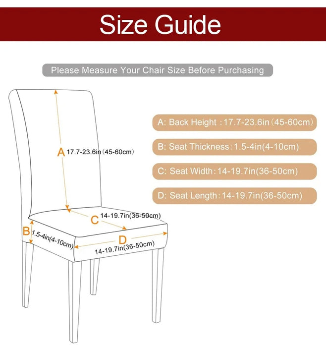 Anyhouz Chair Cover Light Grey Puzzle Design with Anti-Dirt and Elastic Material for Dining Room Kitchen Wedding Hotel Banquet Restaurant