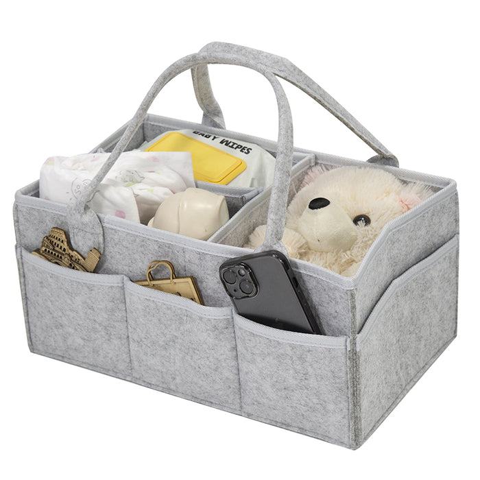 Anymom Mommy Diaper Bag Light Grey Organizer Multifunctional Newborn Things Nursery Stackers and Caddies Pouch Large Storage