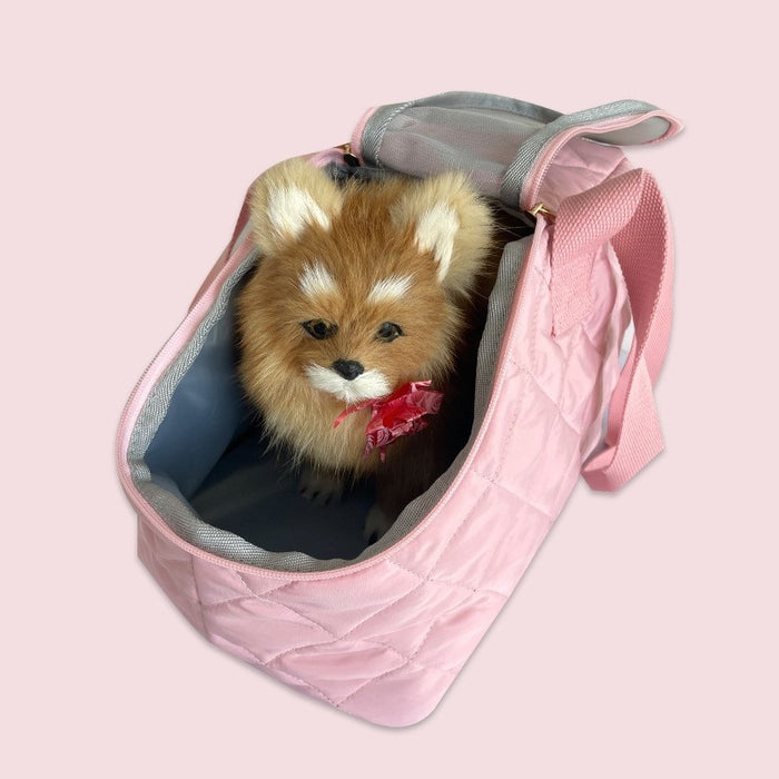 Anywags Pet Carrier Pink Shoulder Bag with Breathable Outdoor Travel for Puppy Dog Cat Cling Bags