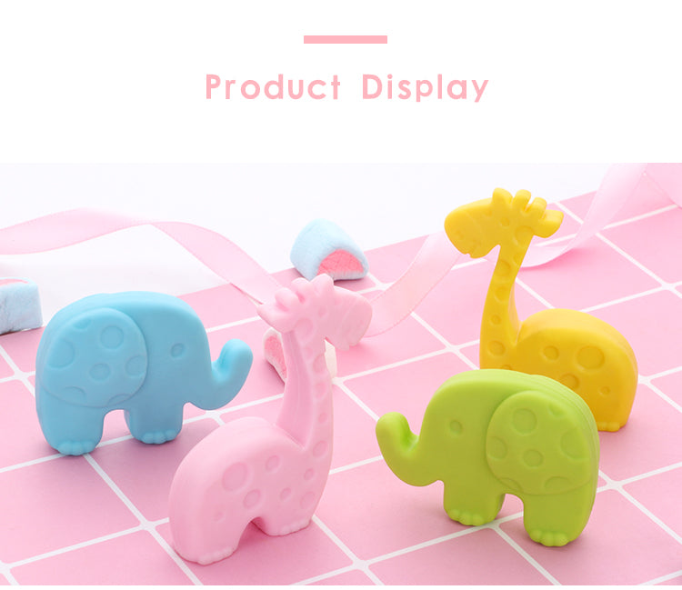 AnyGleam Chop Stick Pink Giraffe 1 Pair Reusable Gold  Stainless Steel Cartoon for Kids and Children Kitchen Accessories