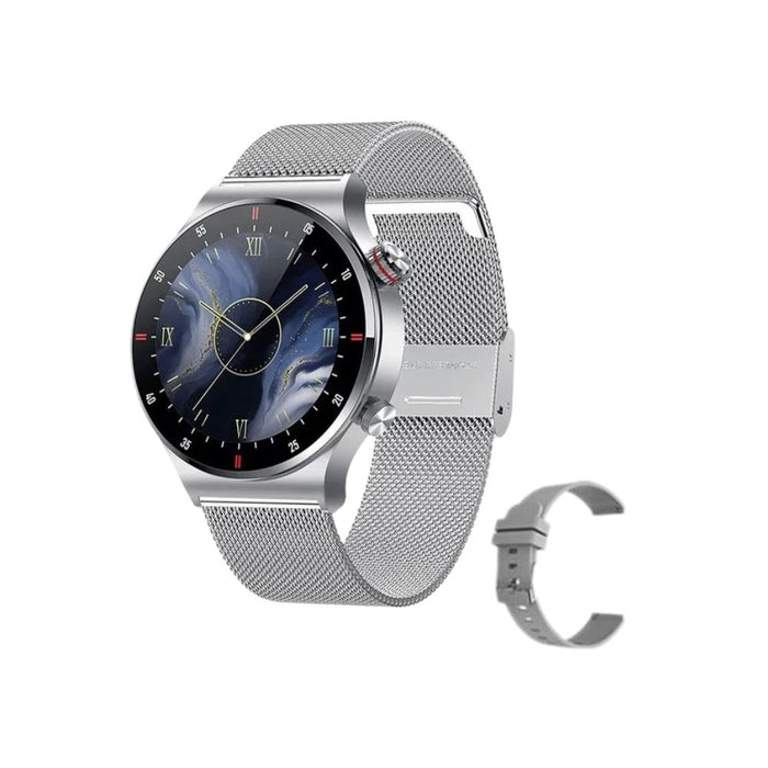 Anyco Smartwatch Milanese Loop Band With 1Pc Free Silica Strap NFC  Bluetooth Waterproof Fitness Wristwatch