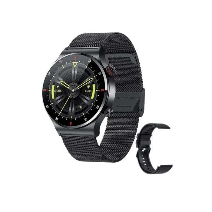 Anyco Smartwatch Milanese Loop Band With 1Pc Free Silica Strap NFC  Bluetooth Waterproof Fitness Wristwatch