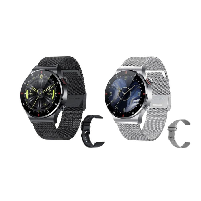 Anyco Smartwatch Milanese Loop Band With 1Pc Free Silica Strap NFC  Bluetooth Waterproof Fitness Wristwatch