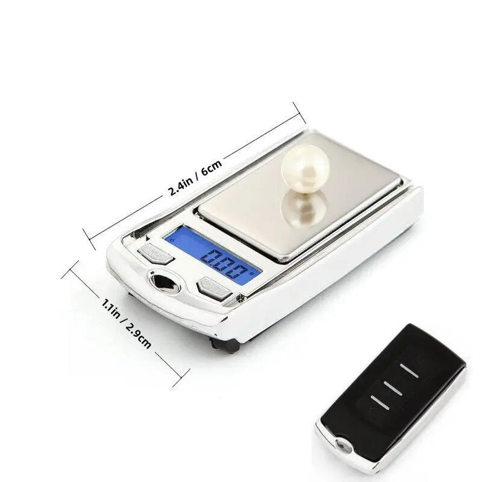 Anygleam White Mini Portable Gram Weighing Scale 200G Accurate Measure Compact Tool