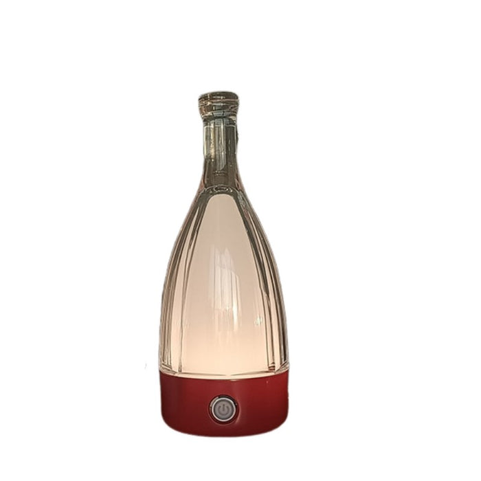 Anyhouz Luxury Lamp Red Wine Bottle Home Decor USB Rechargeable Table Accents for Bedroom Hotel Living Room