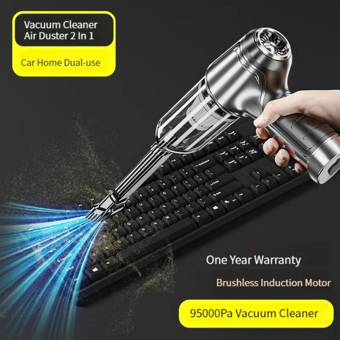 Anymob Vacuum Cleaner Dark Gray Updated Pro Portable Home & Car Dual Use Blowable Cordless