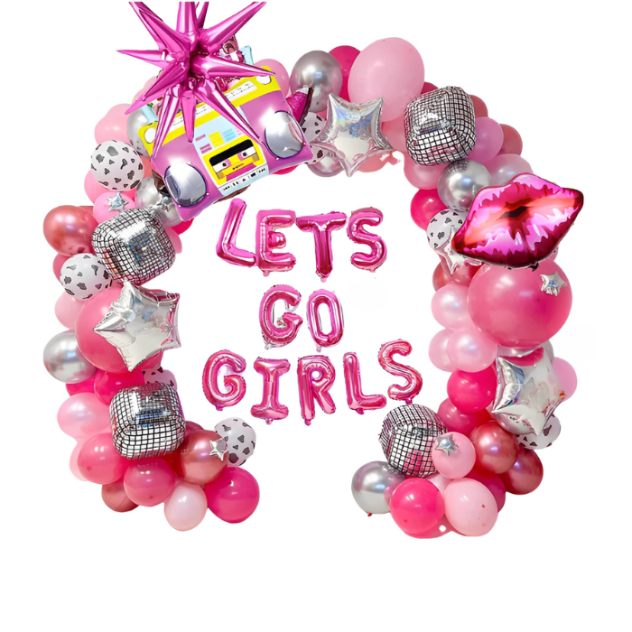 Anyparty Balloons Hot Pink 138Pcs Garland Arch Cowgirl Theme Party Decor