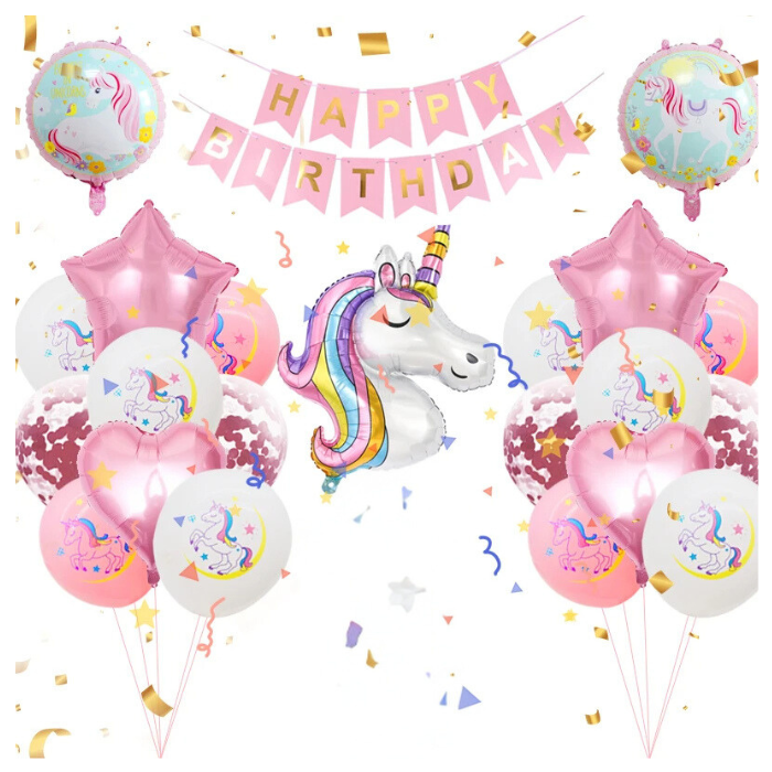 Anyparty Balloons Rainbow 32inch Number 2 Set Unicorn Theme Party Decor