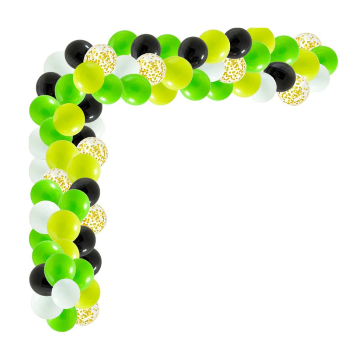 Anyparty Balloons Green Black 110Pcs Table Garland Arch Jungle Theme Party Decor