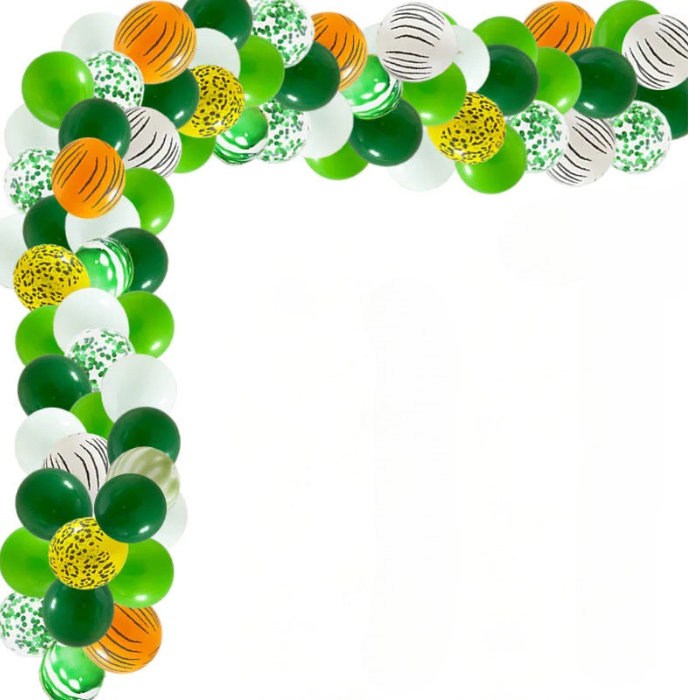 Anyparty Balloons Green Garland 100Pcs Jungle Theme Party Decor