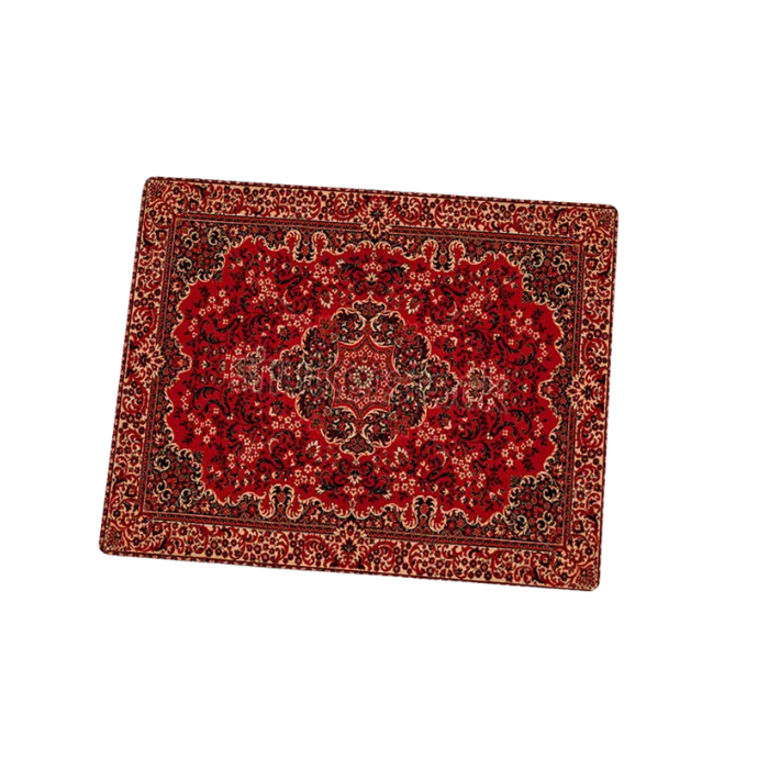 Anymob Mouse Pad Red Orange 22X18CM Persian Tribal Carpet Computer Office Desk Non-Slip Mat