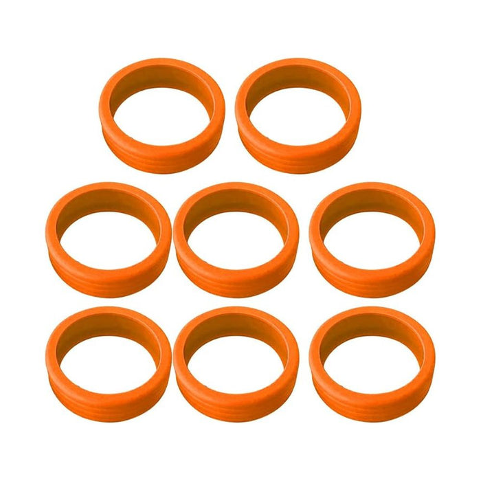 Anyhouz Suitcase Wheel Protector Silicone Cover Orange Set Luggage