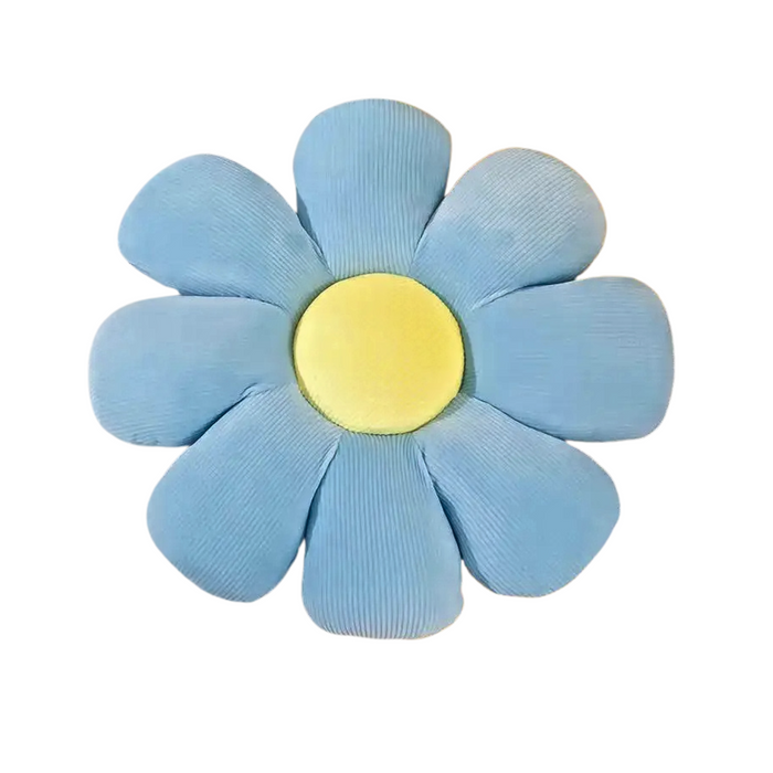 Anyhouz Throw Pillow Blue Daisy Flower Couch Decorative Cushion