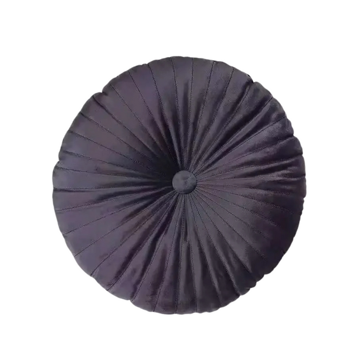 Anyhouz Throw Pillow Round Velvet Pumpkin Decorative Cushion Home Decor