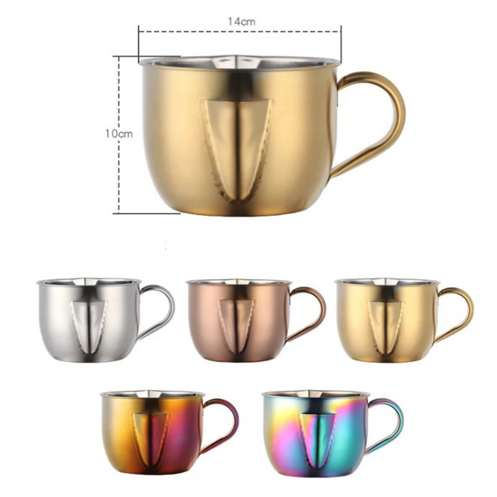 Anygleam Cookware Pot 1000ML Gold Cooking Soup Oil Flter Stainless Steel Gravy Oil Water Fat Golden Separator Bowl Kitchen Tools