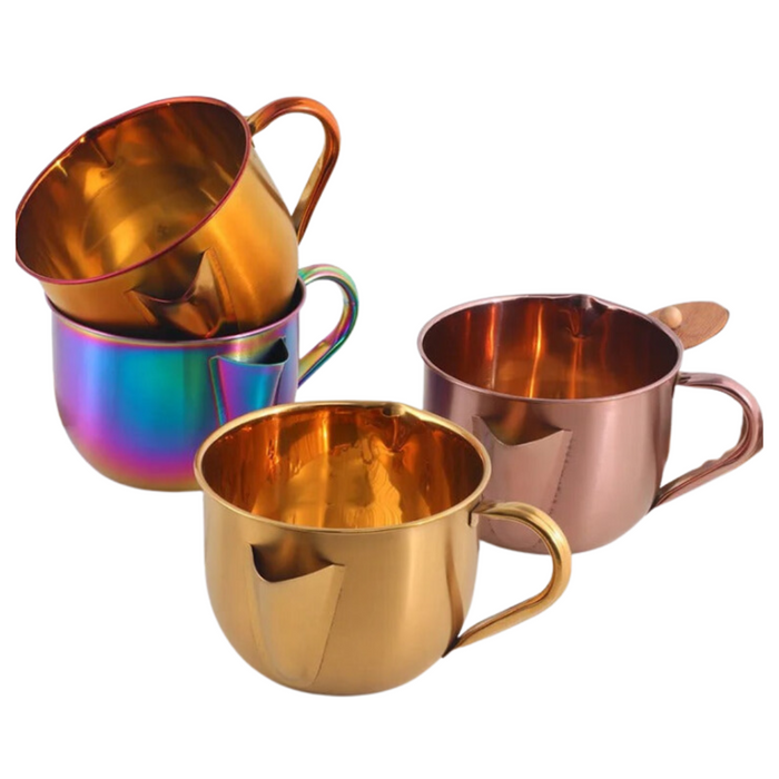 Anygleam Cookware Pot 1000ML Rose gold Cooking Soup Oil Flter Stainless Steel Gravy Oil Water Fat Golden Separator Bowl Kitchen Tools