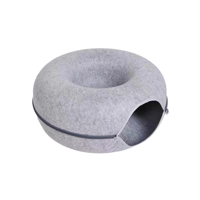 Anywags Pet Bed Grey Cat Tunnel Dual Use Indoor Kitten Toys