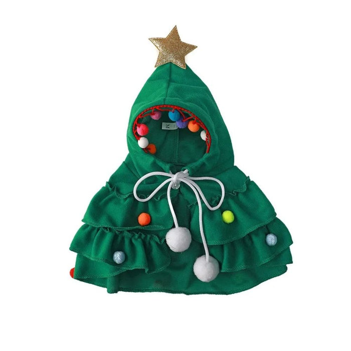 Anywags Pet Clothes Green Christmas Tree Dog Cat Outfit Holiday Costume Accessories