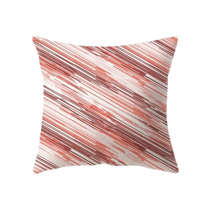 Anyhouz Pillowcase Diagonal Line Print Cotton Polyester Cushion Cover