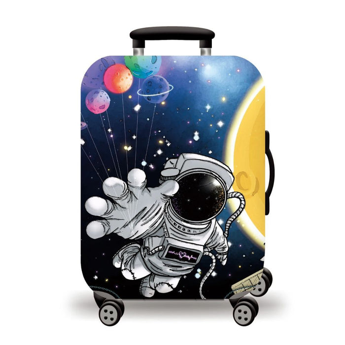 Anyhouz Suitcase Cover Astronaut Navy Blue Small to XL Luggage Bag