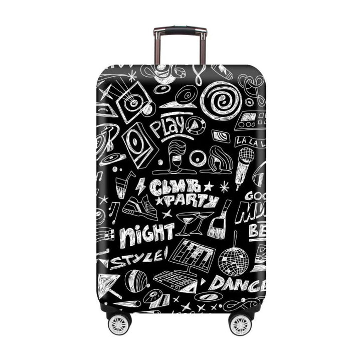 Anyhouz Suitcase Cover Party Black Small to XL Protective Cover Zipper Type