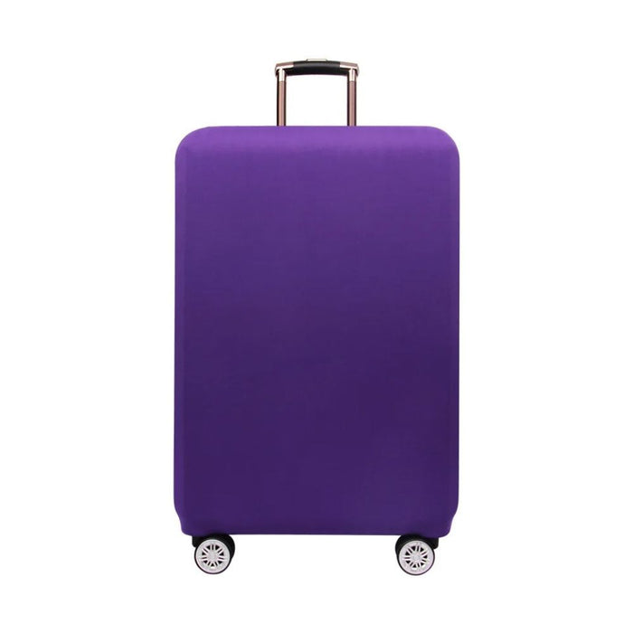 Anyhouz Suitcase Cover Simple Plain Purple Small to XL Luggage Bag