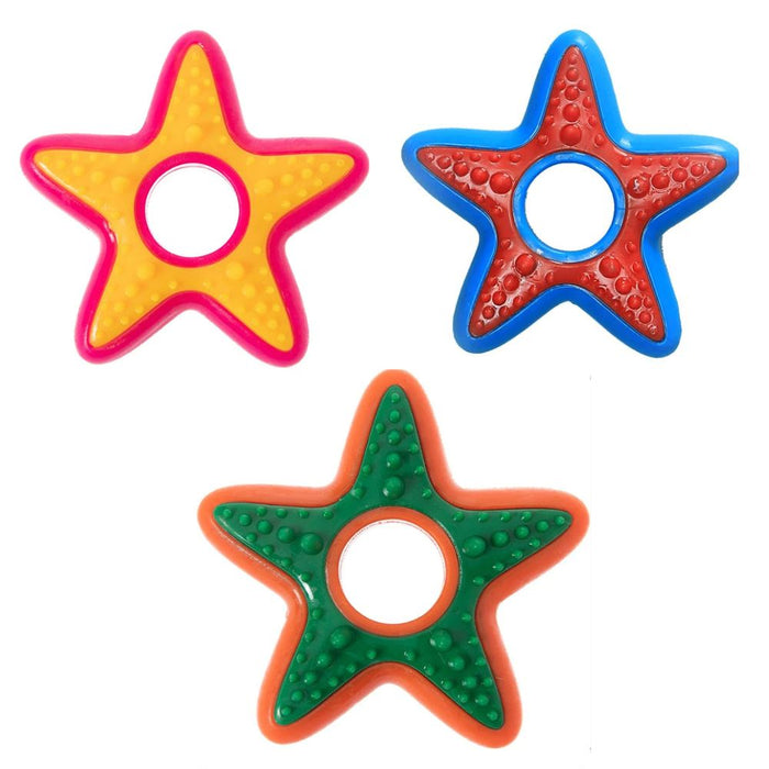 Anywags Pet Toys Safety Rubber Teething Star Accessories Chew For Dogs