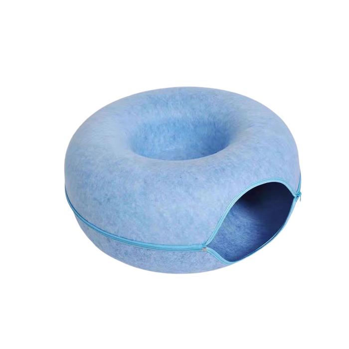 Anywags Pet Bed Sky Blue Cat Tunnel Dual Use Indoor Kitten Toys