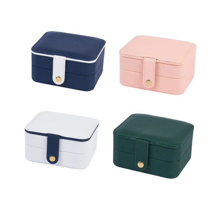 Anyhouz Jewelry Box Small Minimalist Leather Case Storage Accessories