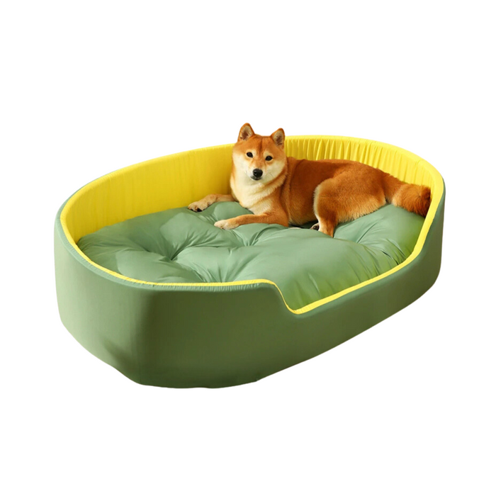 Anywags Pet Bed Apple Green Double Sided Dog Mat Kennel Soft Fleece Sofa