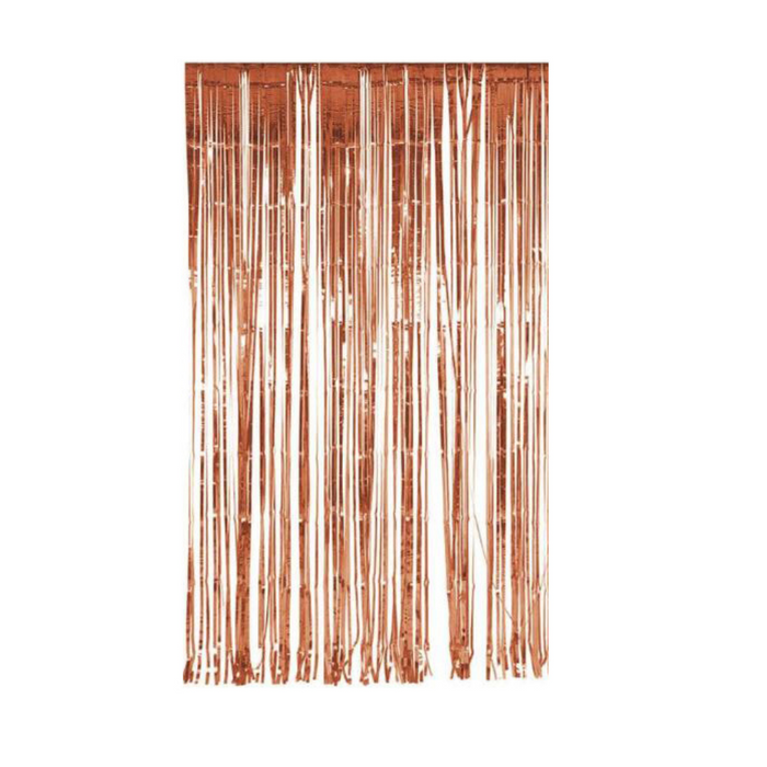 Anyparty Foil Curtain Rose Gold 2Pc  Backdrop Party Decor