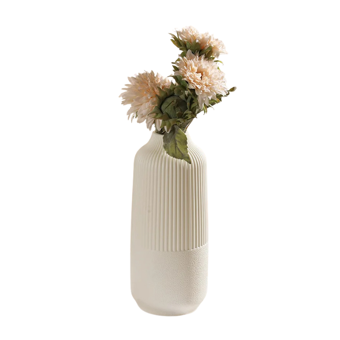 Anyhouz Flower Vase White Large Nordic Style Pot Room Home Decor