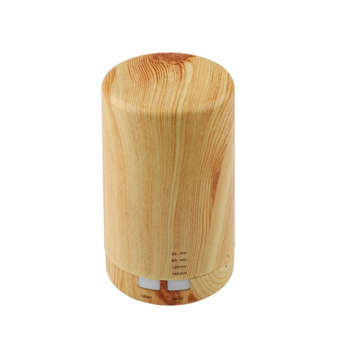 Anyhouz Air Humidifier Wood USB Powered Mist Diffuser With Lights For Home Bedroom