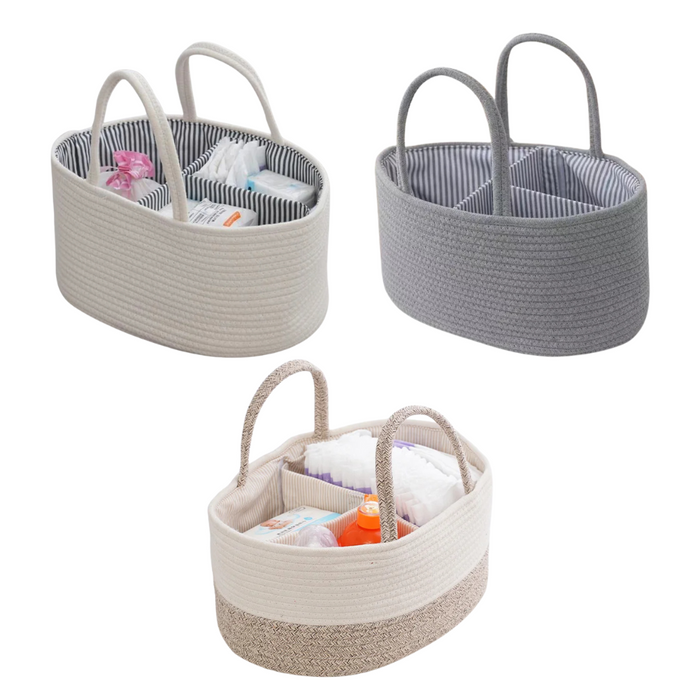 Anymom Mommy Diaper Bag Oval Basket Stackers And Caddies Storage Organizer