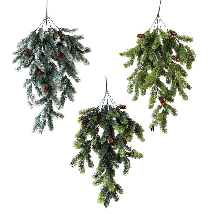 Anyhouz Christmas Wall Artificial Plant Vine Evergreen Hanging Decor