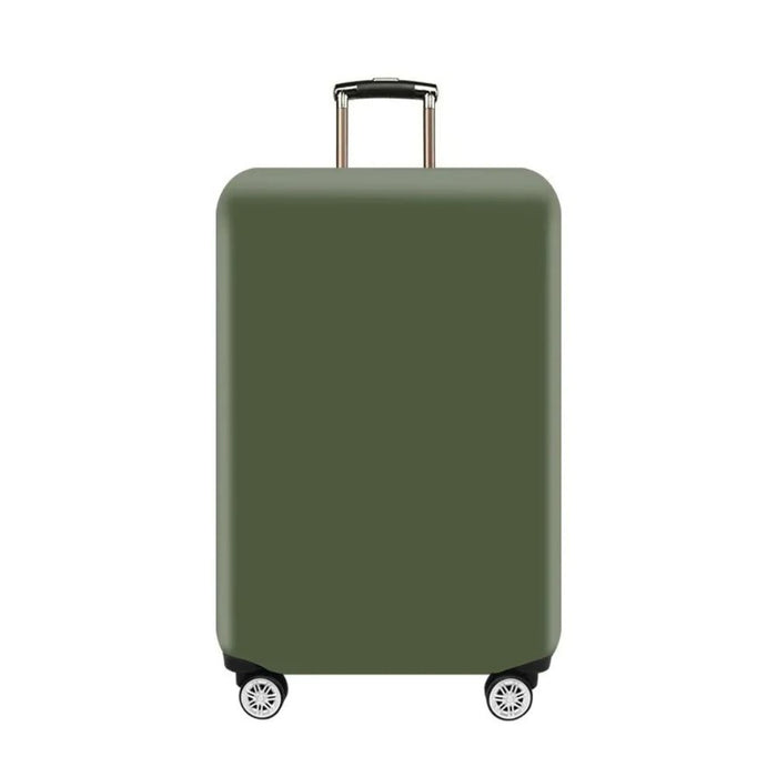 Anyhouz Suitcase Cover Simple Plain Green Small to XL Luggage Bag