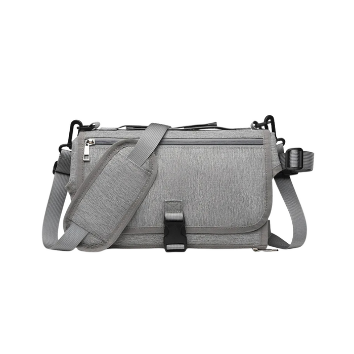 Anymom Mommy Diaper Bag Grey With Changing Pad Mattress Maternity Shouder Bag