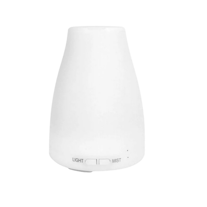 Anyhouz Mini Air Humidifier White USB Powered Color Lights Aromatherapy With Mist Maker For Home Bedroom