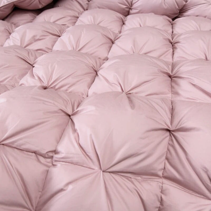 Anyhouz Duvet Cover Old Rose Luxury Breathable Puffer Bed Comforter