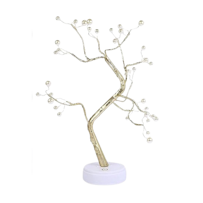 Anyhouz Table Lamp Warm 36 LED Bonsai Tree Desk Light USB Rechargeable For Living Room