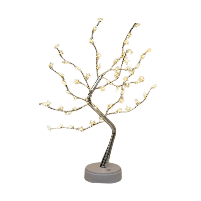 Anyhouz Table Lamp Colorful 60 LED Bonsai Tree Desk Light USB Rechargeable For Living Room