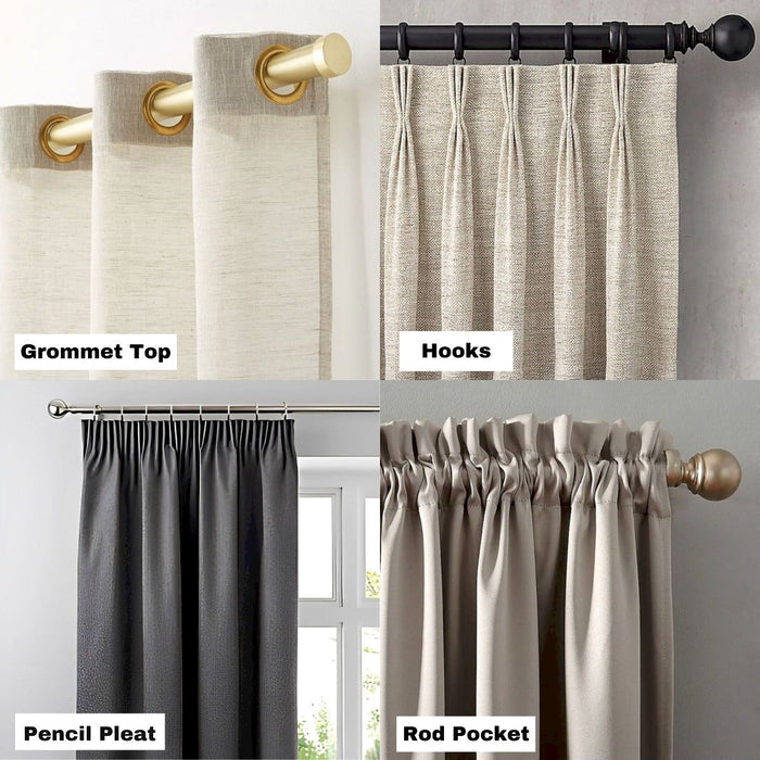 Anyhouz 150cm Curtains Beige Modern Luxury Retro Style Texture for Living Room Bedroom Dining Fashion Decor