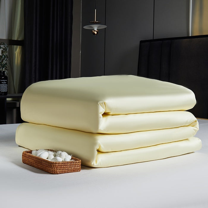 Anyhouz Duvet Cover Beige Premium Soft Mulberry Silk Blanket Comforter 4000G