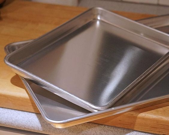 Anygleam 25x16cm Baking Pan Tray Aluminum Sheet Rectangular Bakeware Kitchen Oven Food Tools