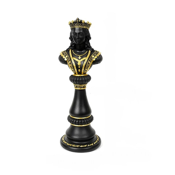 Anyhouz Home Figurine Chess Piece New Queen Resin for Living Room Desktop Decoration Accessories Gifts