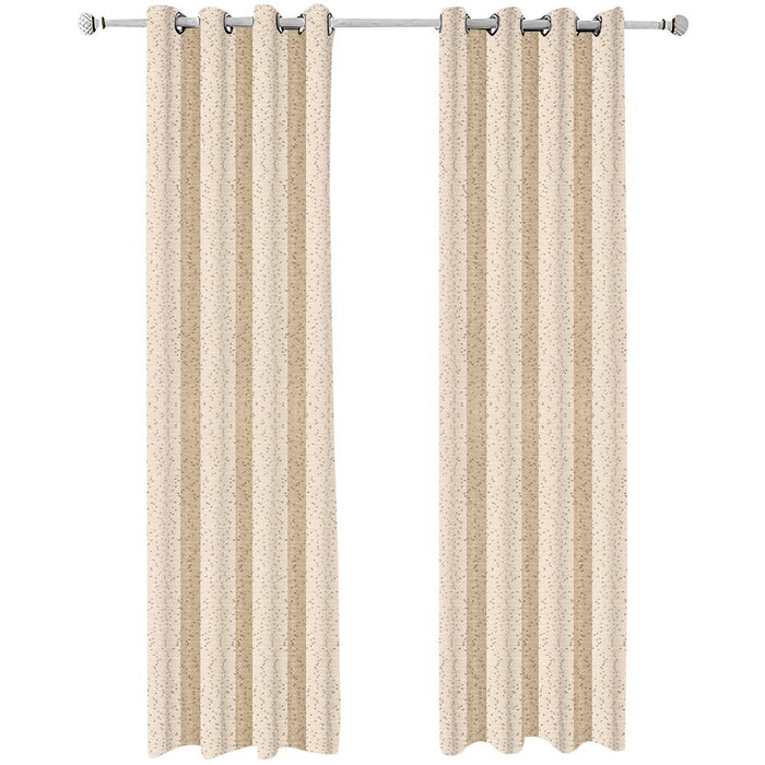 Anyhouz 200cm Curtains Beige Modern Luxury Retro Style Texture for Living Room Bedroom Dining Fashion Decor