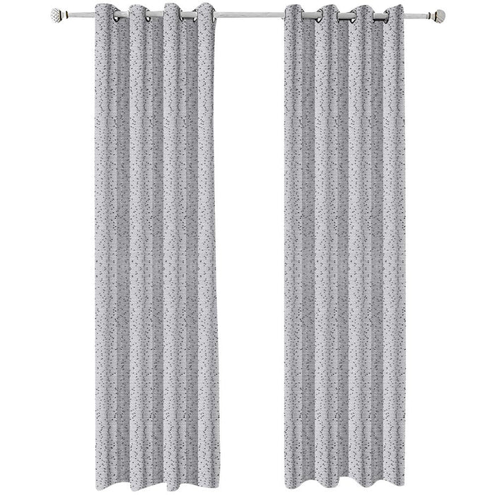 Anyhouz 500cm Curtains Grey Modern Luxury Retro Style Texture for Living Room Bedroom Dining Fashion Decor